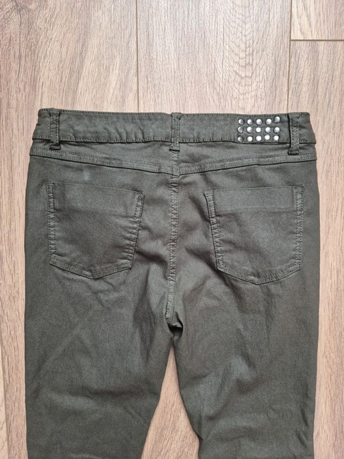 Pantalon enduit skinny kaki u collection - photo numéro 4