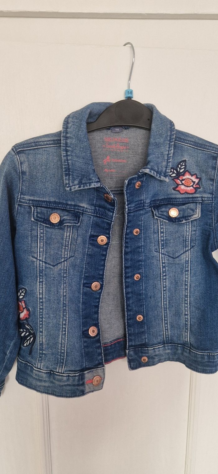 Veste en jeans fille 116cm - photo numéro 2