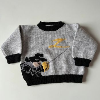 Pull enfant vintage zorro