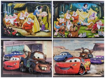 Lot 4 puzzles 20 pièces