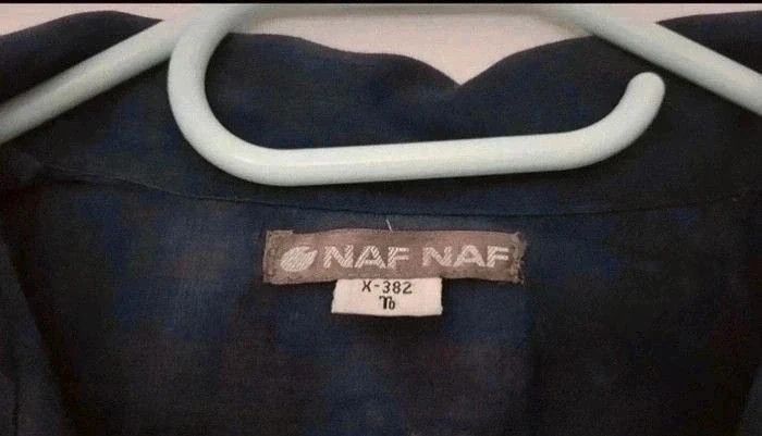 Chemisier court Naf Naf bleu marine et vert taille XS / 34 - photo numéro 9