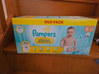 Pack de Pampers Premium Protection, taille 3, 92 couches