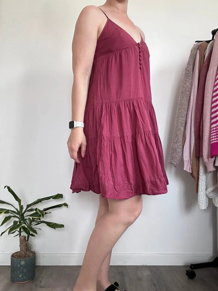 Naf Naf Robe rose foncé évasée – Taille 40 – Très bon état - photo numéro 3