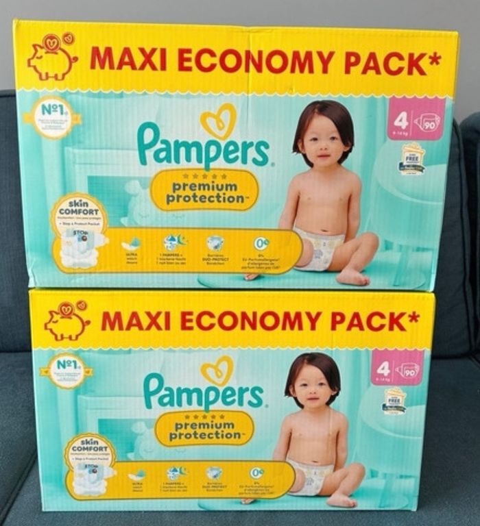 2 maxi pack premium protection taille 4 Pampers