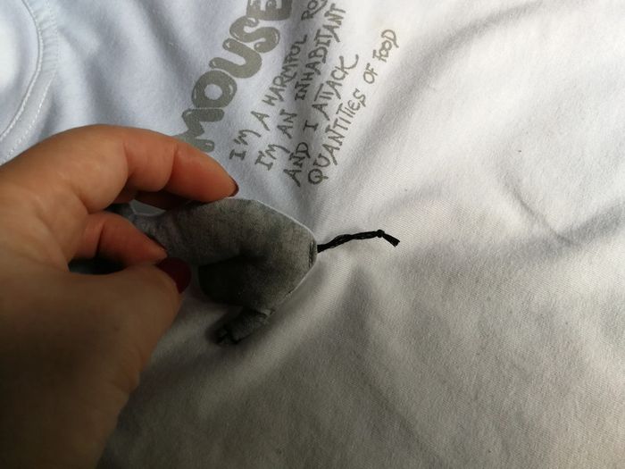 Tee shirt blanc et gris Mouse - photo numéro 6