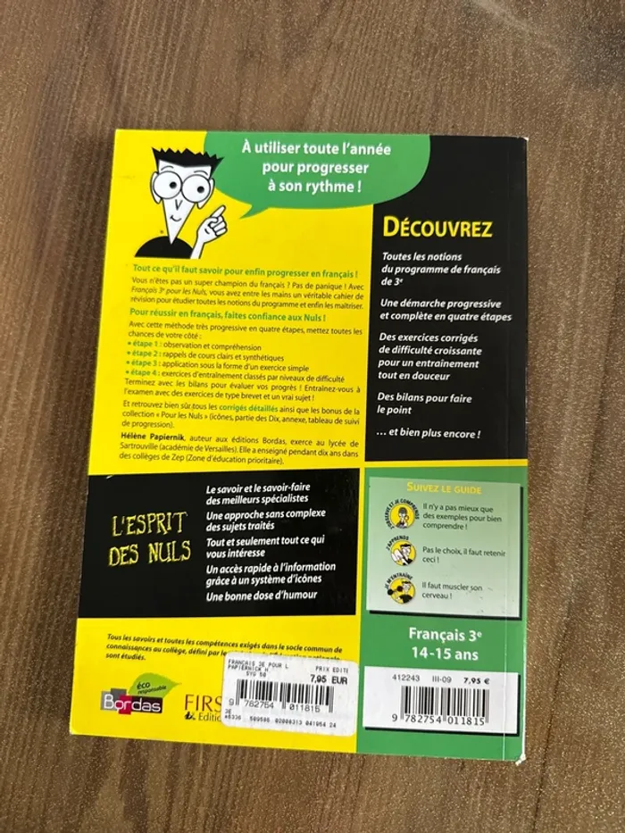 Livre français 3e pour les nuls - photo numéro 3