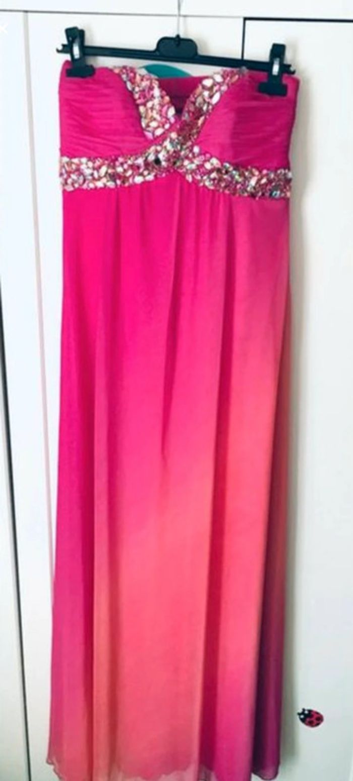 Robe soirée strass taille L - photo numéro 3