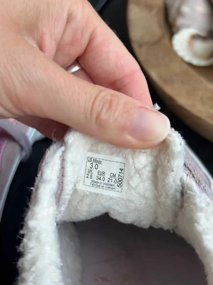 Baskets Vans rose velours fourrées – Pointure 34 - photo numéro 9