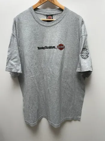 T-shirt embroided Harley Davidson collector motor cycles biker made in USA 🇺🇸 Mens XXL