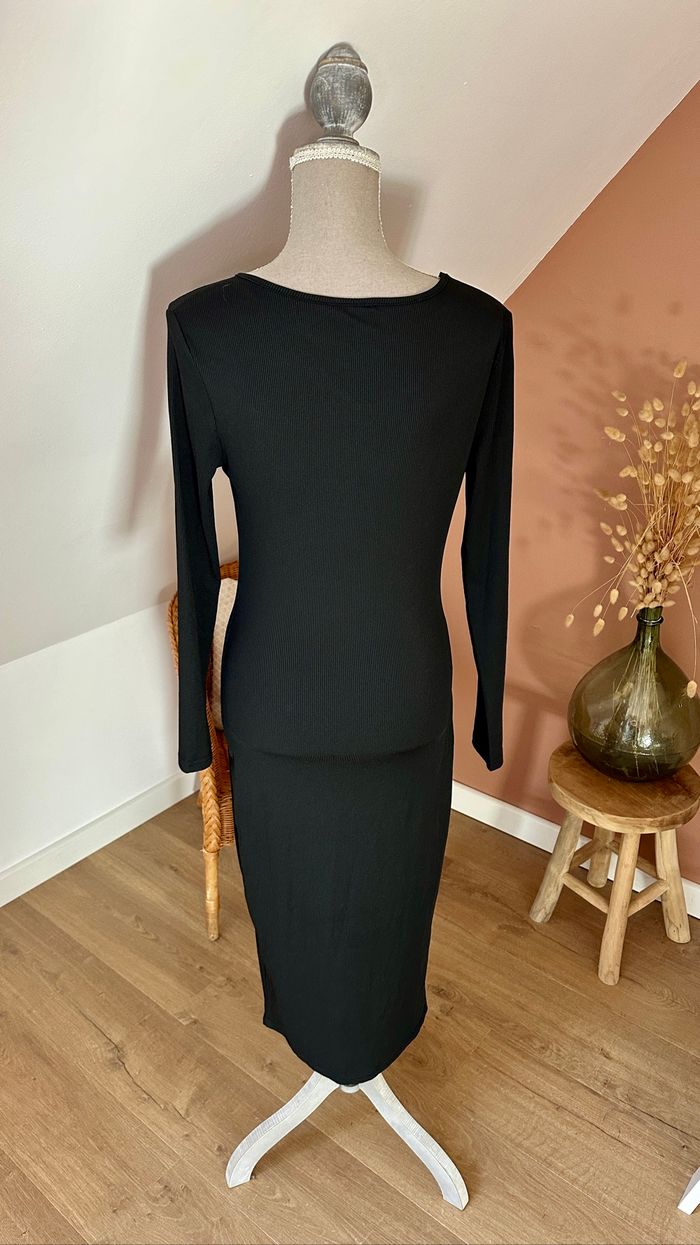 💜 Robe longue noir fendu Shein taille M 💜 - photo numéro 5