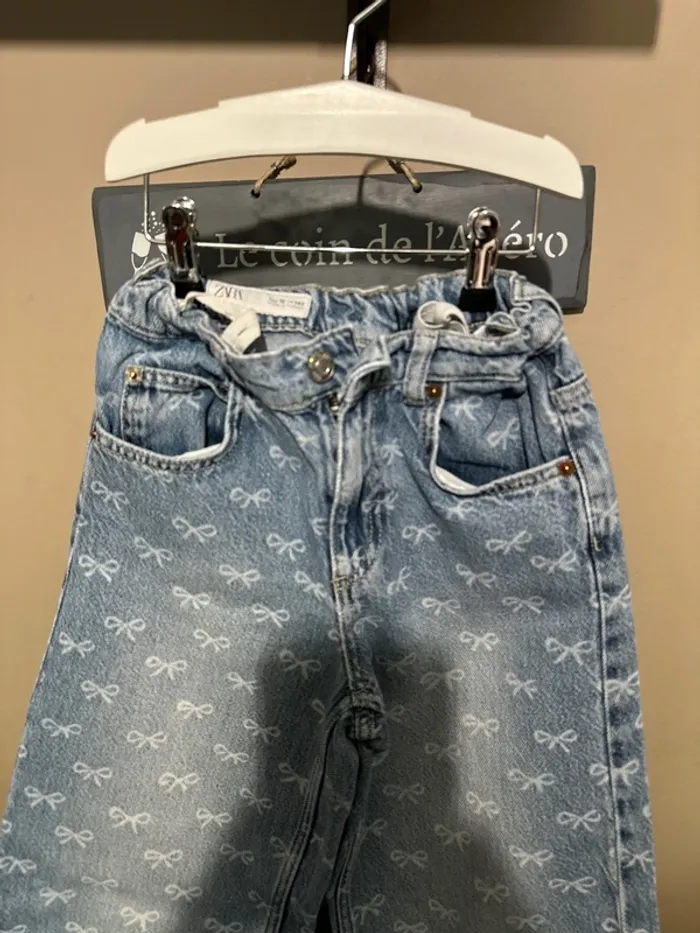 Jeans Fille 10 ans Zara tour de taille réglable - photo numéro 2