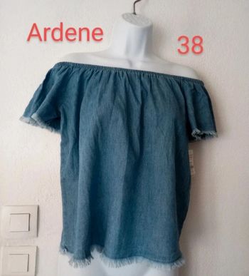 Haut épaules dénudées jeans femme.38