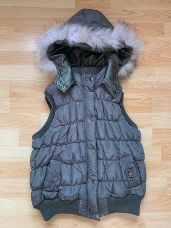 Doudoune kaki sans manches taille 10 ans