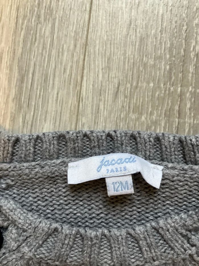 Pull jacadi 12 mois léger. - photo numéro 3