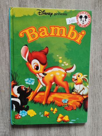 Livre le club du livre Mickey Bambi
