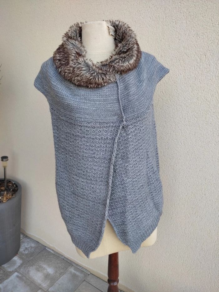 Veste sans manche fausse fourrure - photo numéro 2