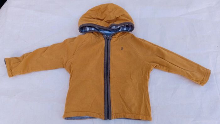 Sweat zippé à capuche 6 mois Obaïbi - photo numéro 5