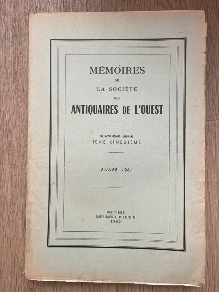 La société Antiquaires de l’ouest 1937