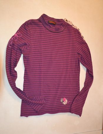 tee shirt manches longues rayé catimini fille 12 ans