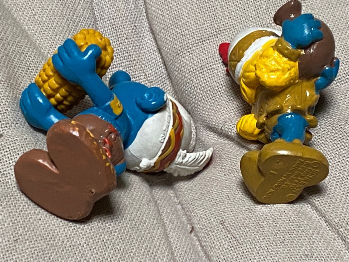 Couple figurines schtroumpfs indien Schleich - photo numéro 3