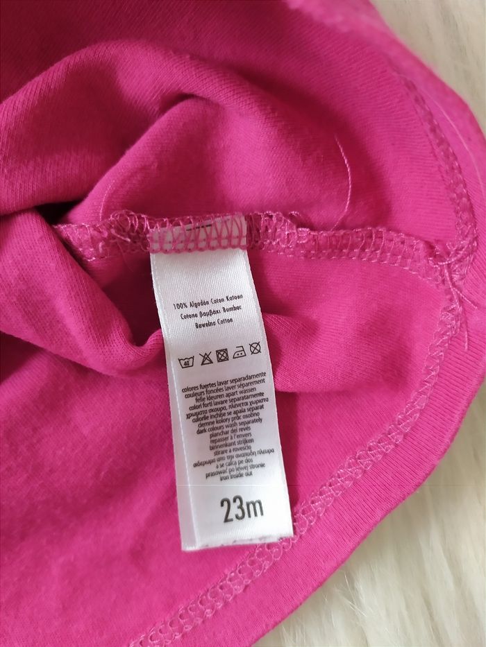 Tee-shirt manches longues rose fushia 23 mois - photo numéro 3