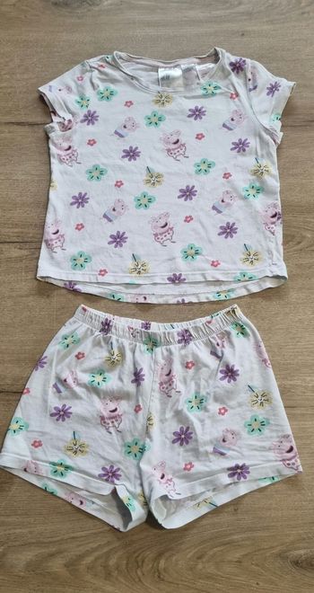 Pyjama été Peppa Pig H&M 3-4 ans