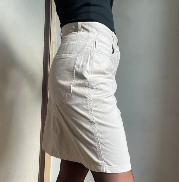 Jupe épaisse crème 100% coton Port Louis - photo numéro 3