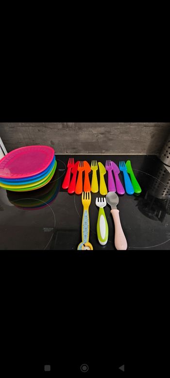 Assiettes et couverts enfants