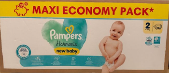 1 carton neuf Pampers harmonie MaxiEcoPack Taille 2 - carton de 104 couches