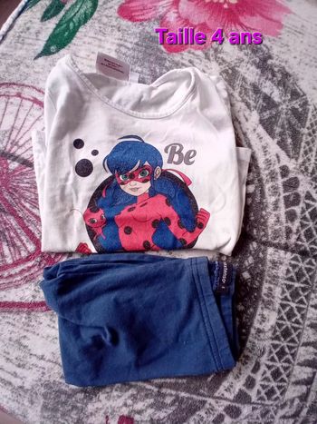 Pyjama été Lady Bug Miraculous en 4 ans