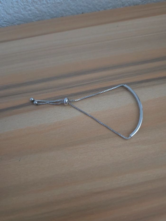 Bracelet demi ouvert argenté - photo numéro 13