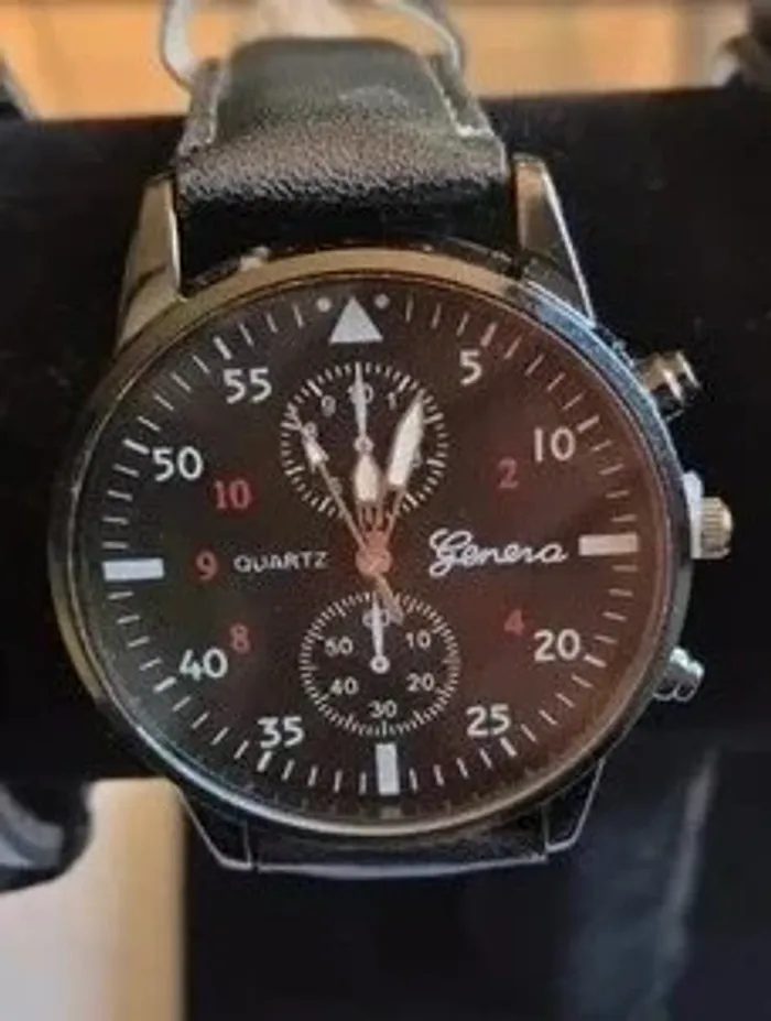 💘Coffret montre homme geneva et 4 bracelets - photo numéro 1