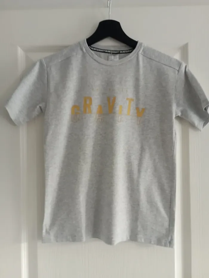 T-Shirt Gravity gris clair 10-11 ans
