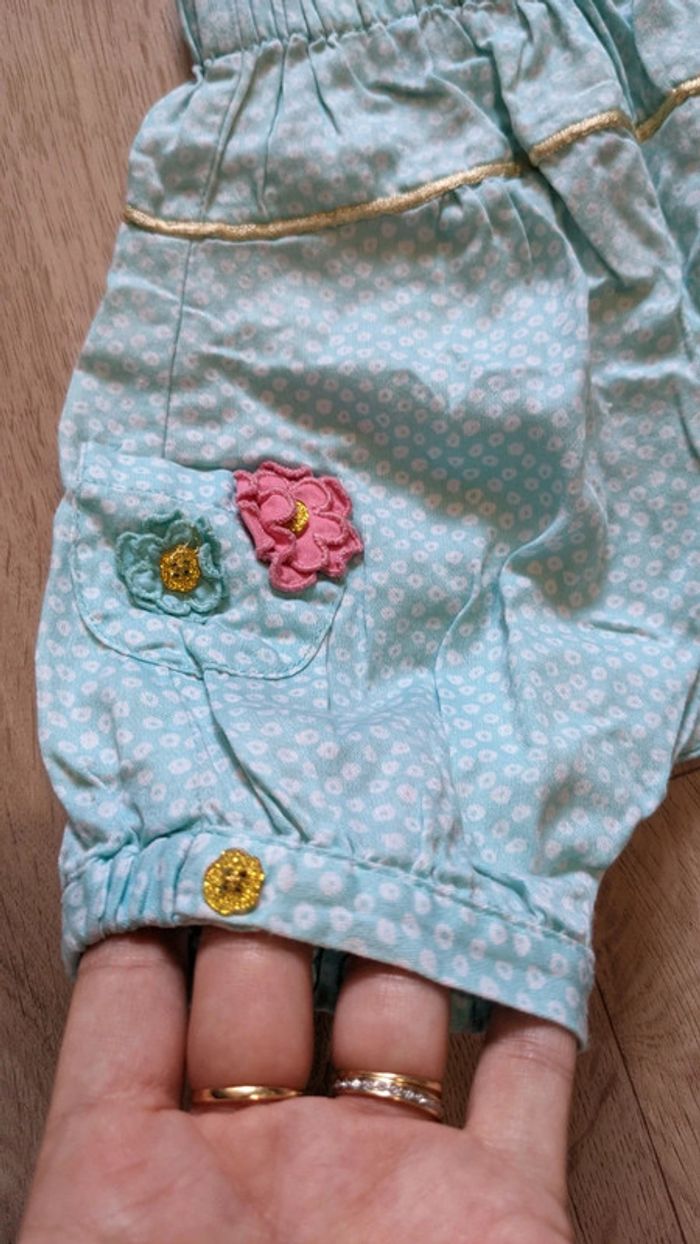 Lot de 2 shorts bébé fille 9 mois - photo numéro 6