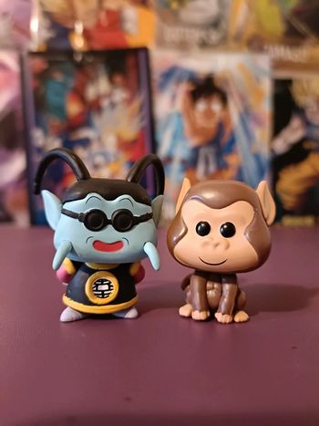 Lot de 2 figurines Funko Pop Dragon Ball Z maître kaio et Bubbles Super rare