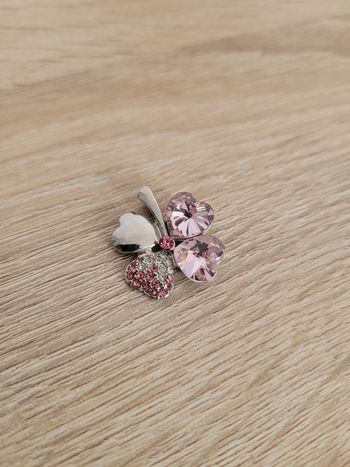 Médaillon pour collier trèfle 4 feuilles