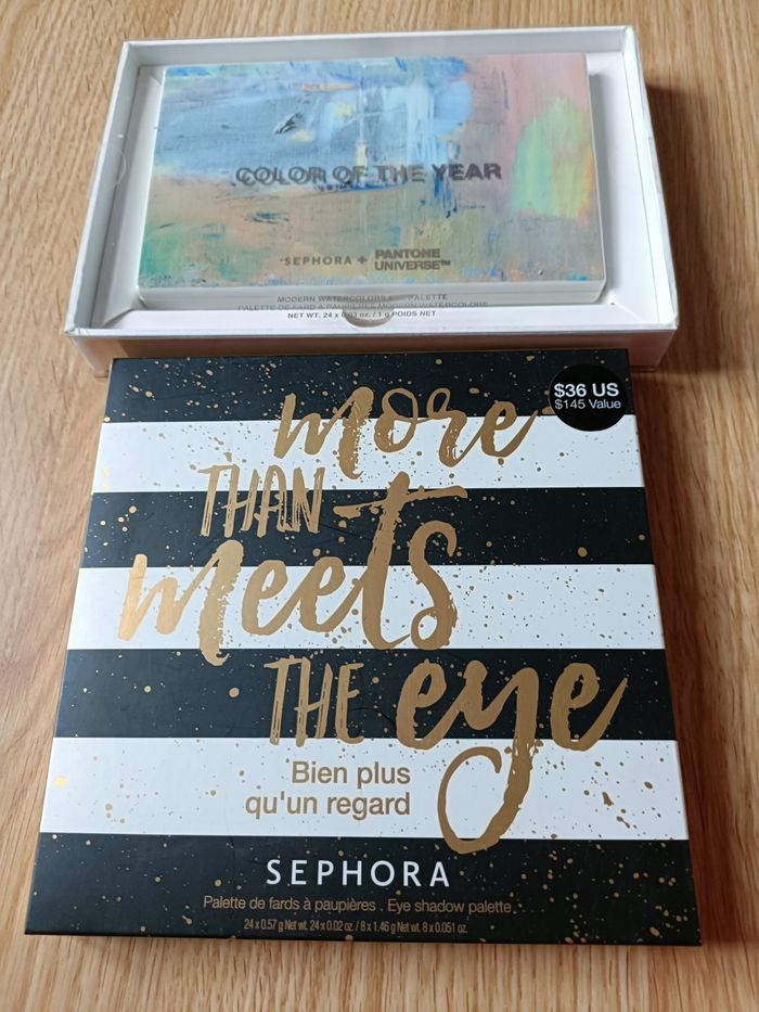 Deux palettes Sephora dont une exclusivité US