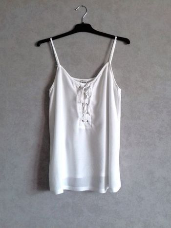 Débardeur loose blanc à lacets - Pimkie