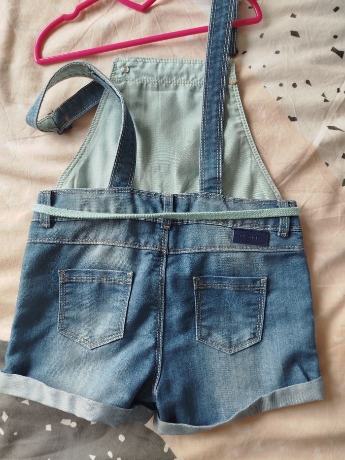 Salopette short en jean 5 ans - photo numéro 3