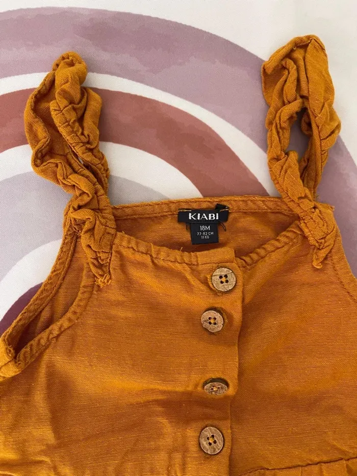 Salopette courte bébé fille – Kiabi – Taille 18 mois / 82 cm🌼👶 - photo numéro 2