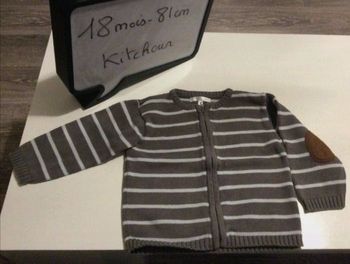 Gilet Kitchoun marron/gris