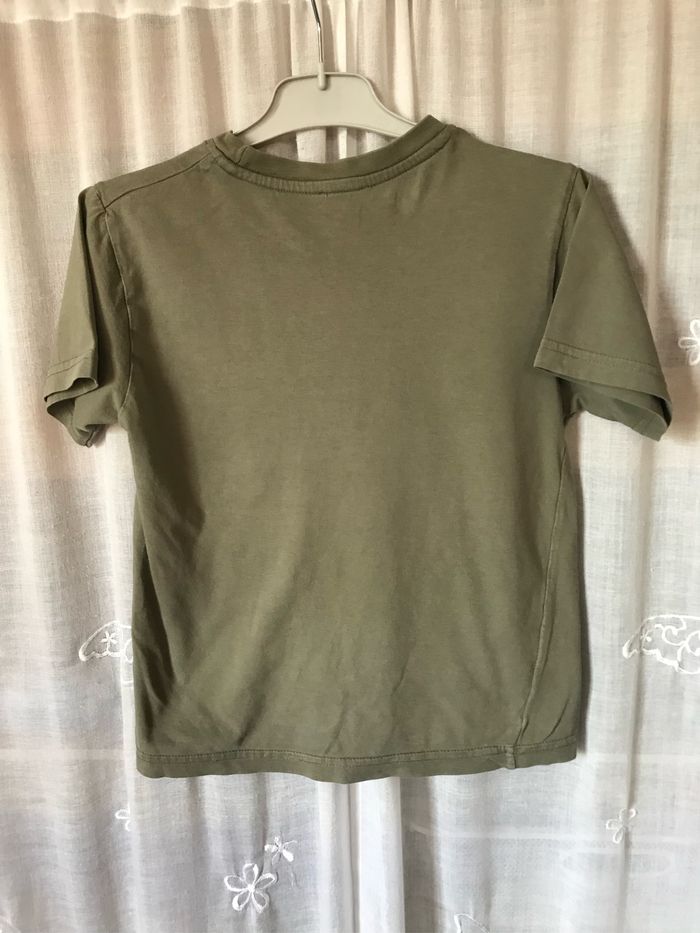 T-shirt kaki Papa c’est le plus fort 6 ans - photo numéro 2