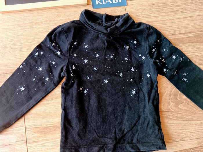 T-shirt manches longues noir Kiabi - photo numéro 2