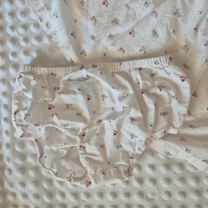 Ensemble robe fleurie + culotte de couches 24 mois - photo numéro 3