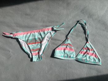 Maillot de bain décathlon bleu clair 