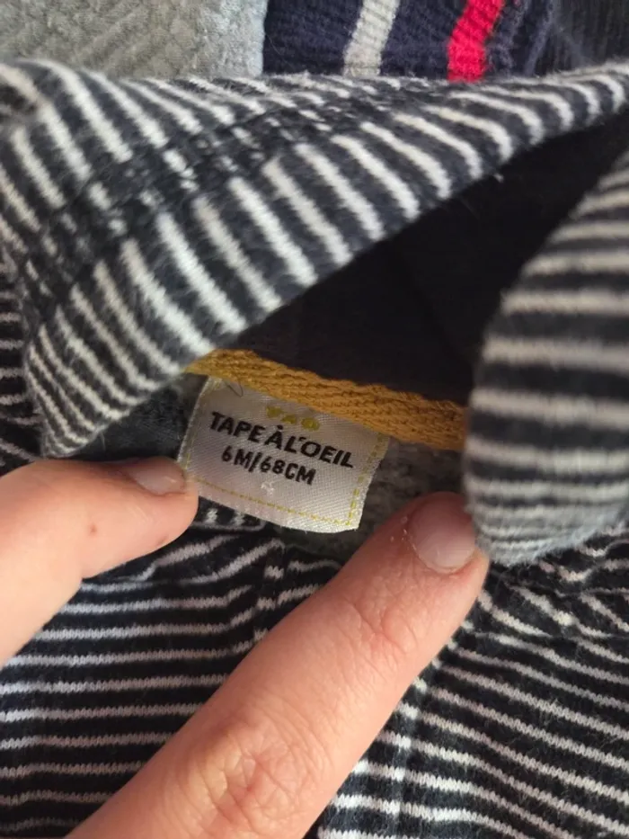 Lot 4 pulls zippé 6 mois - photo numéro 3