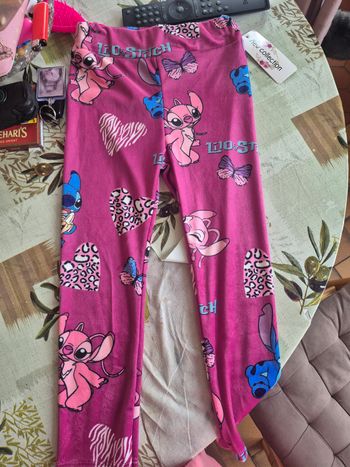 Pantalons stitch neuf 6 ans violet0