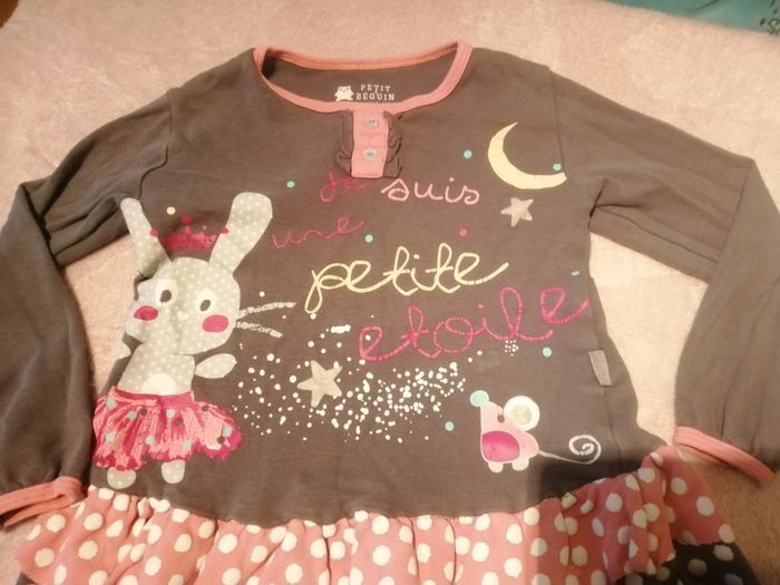 Jolie sweat fille manche longue épais