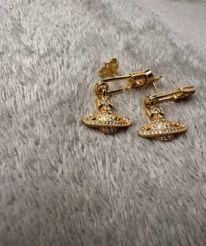 Boucle d’oreille vivienne westwood or - photo numéro 2