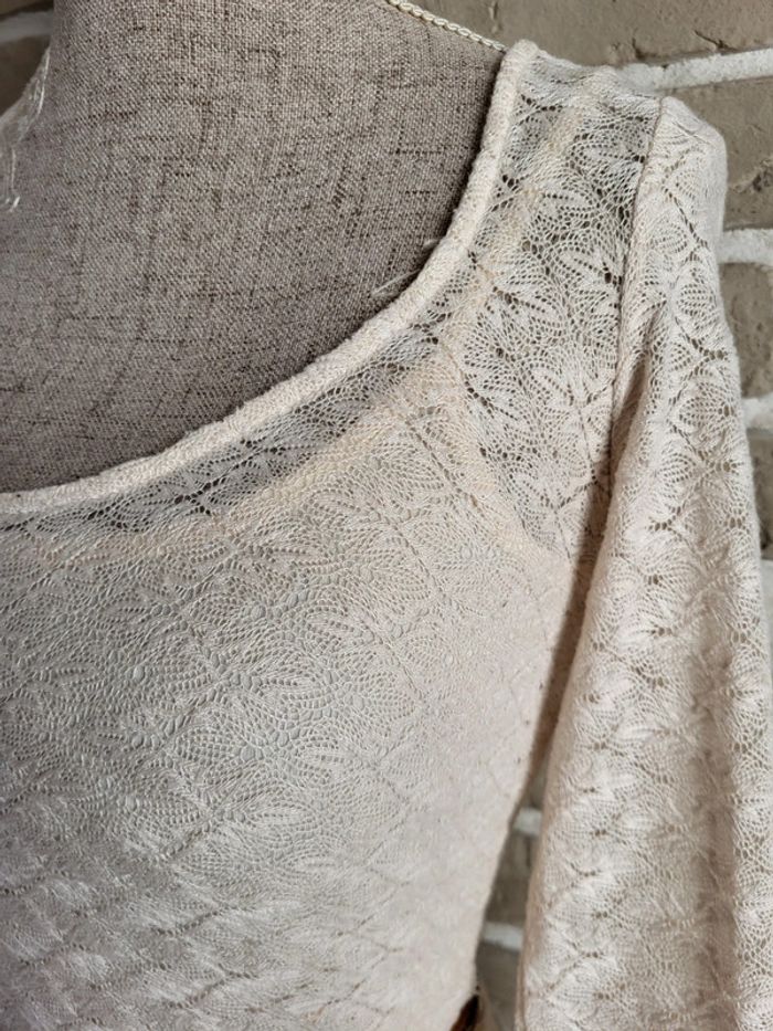 Robe bohème haut en dentelle avec ceinture - photo numéro 15